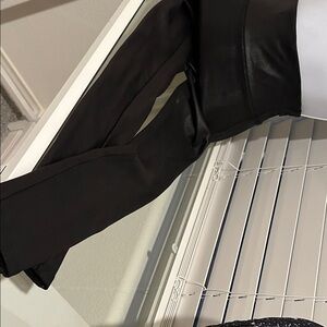 SPANX Black Faux Leather Pants